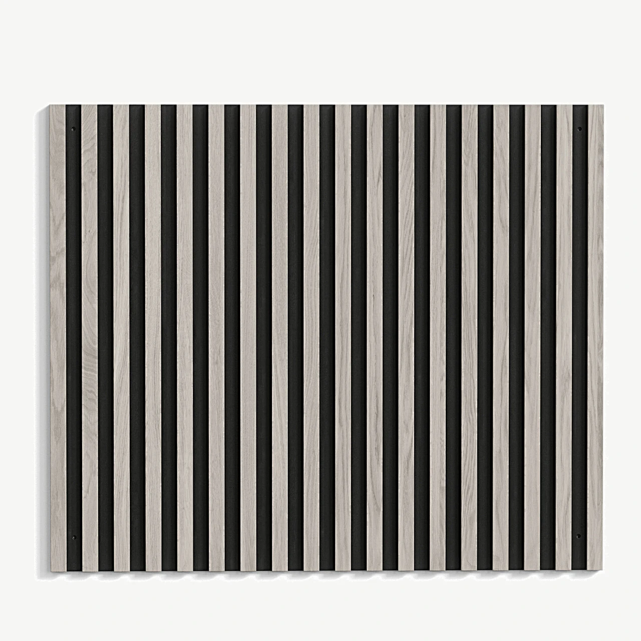 Pau voodipeats valge peitsiga liistudega, mustal alusel, 94,5 × 80 cm - 30054-110
