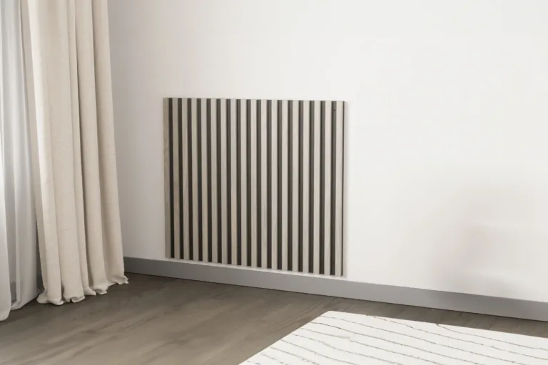 Pau voodipeats valge peitsiga liistudega, mustal alusel, 94,5 × 80 cm - 30054-110
