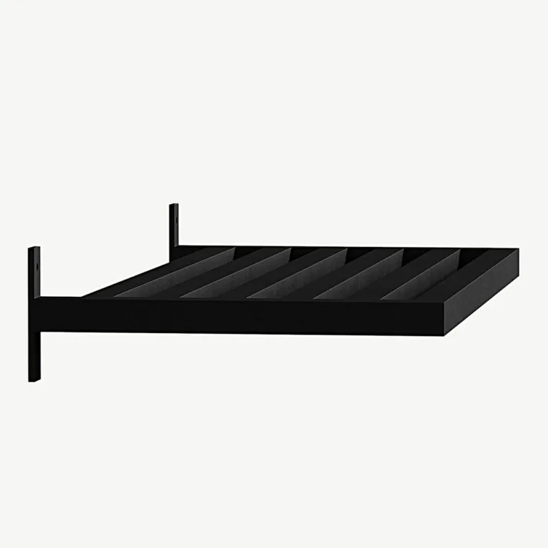 Caen mustast metallist seinariiul (35 × 30 cm, pulbervärvitud) - 30056-100