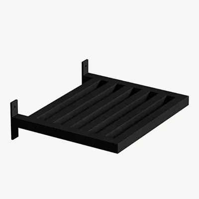 Caen mustast metallist seinariiul (35 × 30 cm, pulbervärvitud) - 30056-100