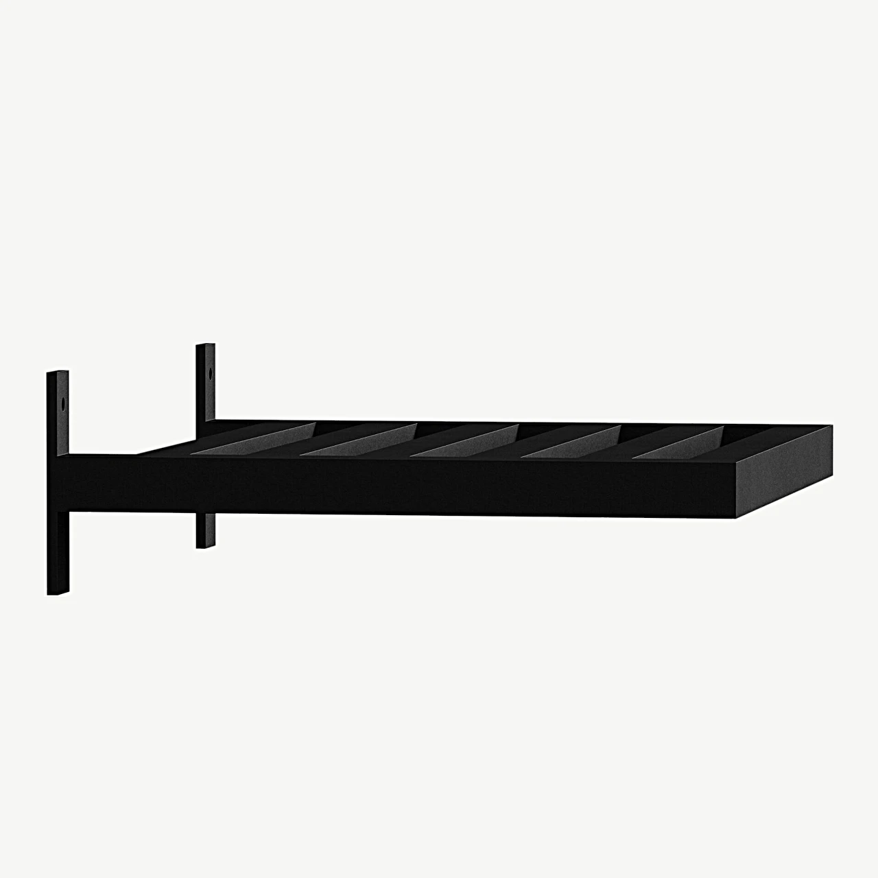 Caen mustast metallist seinariiul (35 × 30 cm, pulbervärvitud) - 30056-100