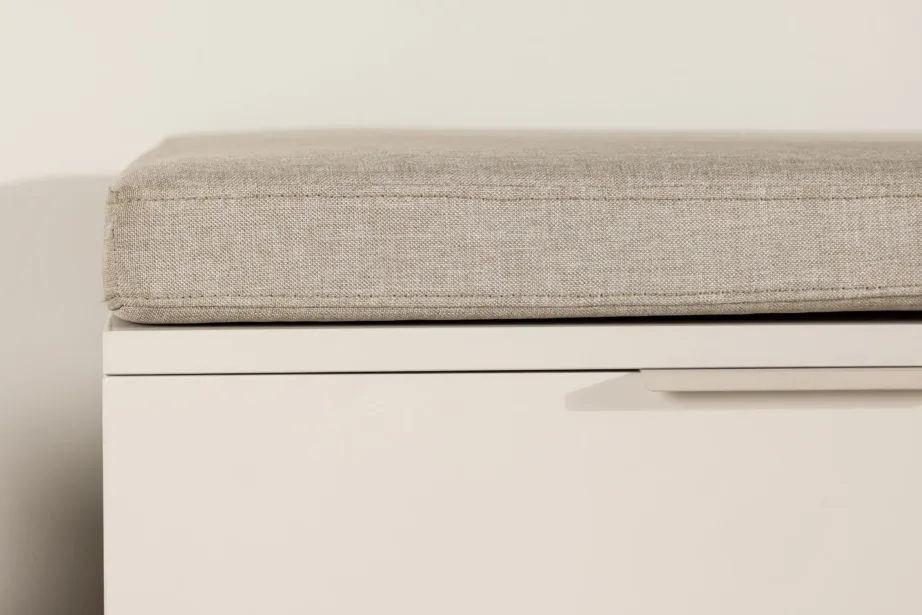 Beež polsterdatud istmepadi Nice sarja panipaigakastile, 120×60 cm, 30062-102 – 9