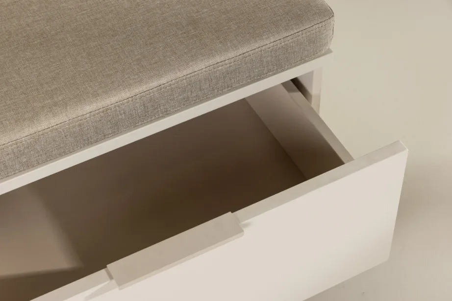 Beež polsterdatud istmepadi Nice sarja panipaigakastile, 120×60 cm, 30062-102 – 10