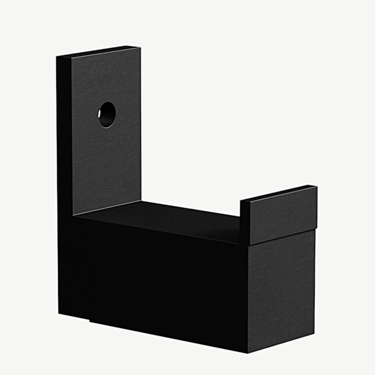 Mustast metallist seinakonks Nimes (5,8 × 2,5 × 7,5 cm) - 30066-100