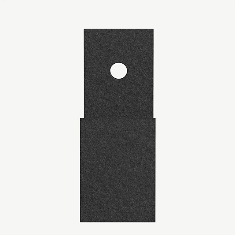 Mustast metallist seinakonks Nimes (5,8 × 2,5 × 7,5 cm) - 30066-100