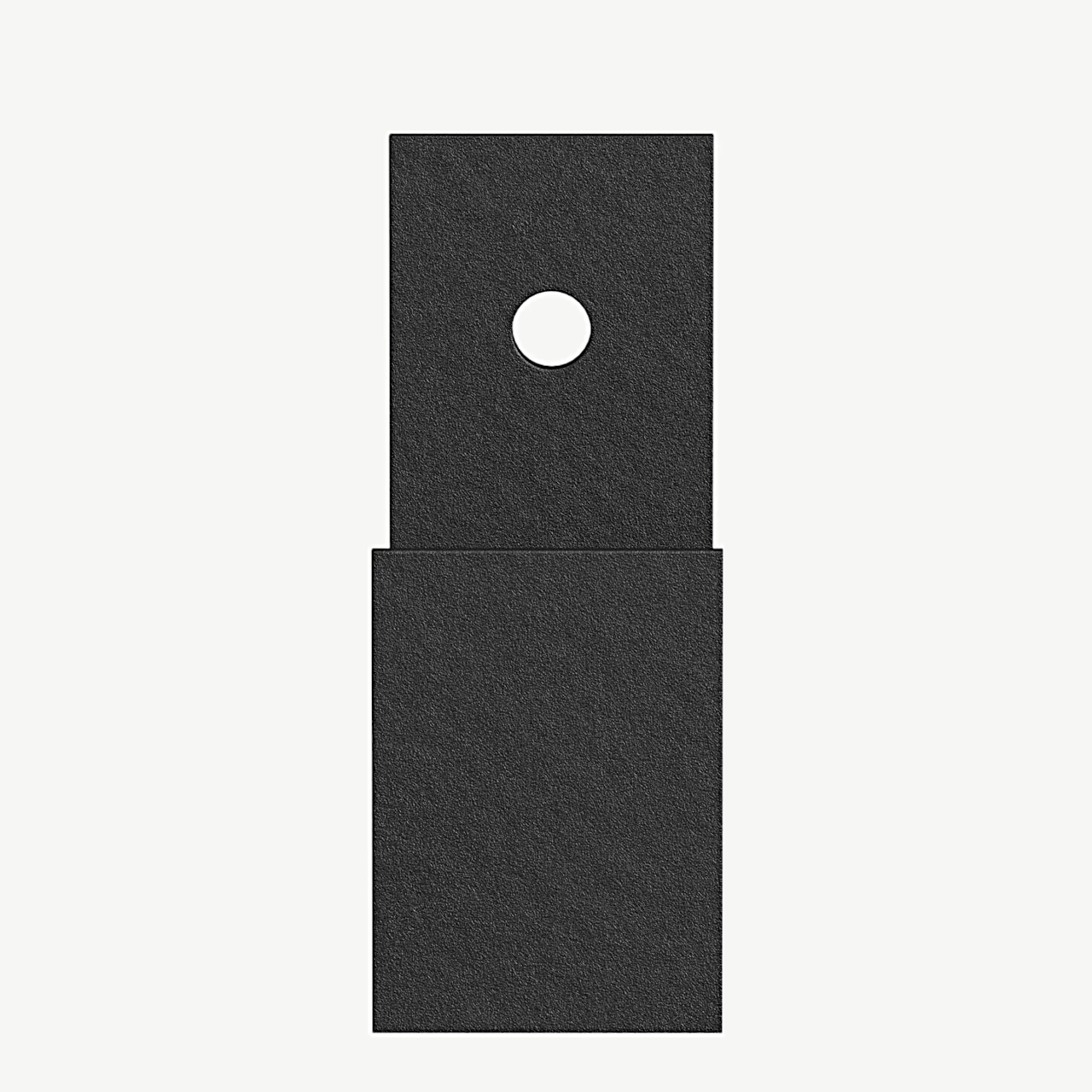 Mustast metallist seinakonks Nimes (5,8 × 2,5 × 7,5 cm) - 30066-100