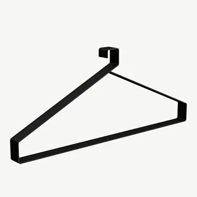 Nimes must metallist riidepuu (43 × 18 cm), minimalistlik disain - 30067-100