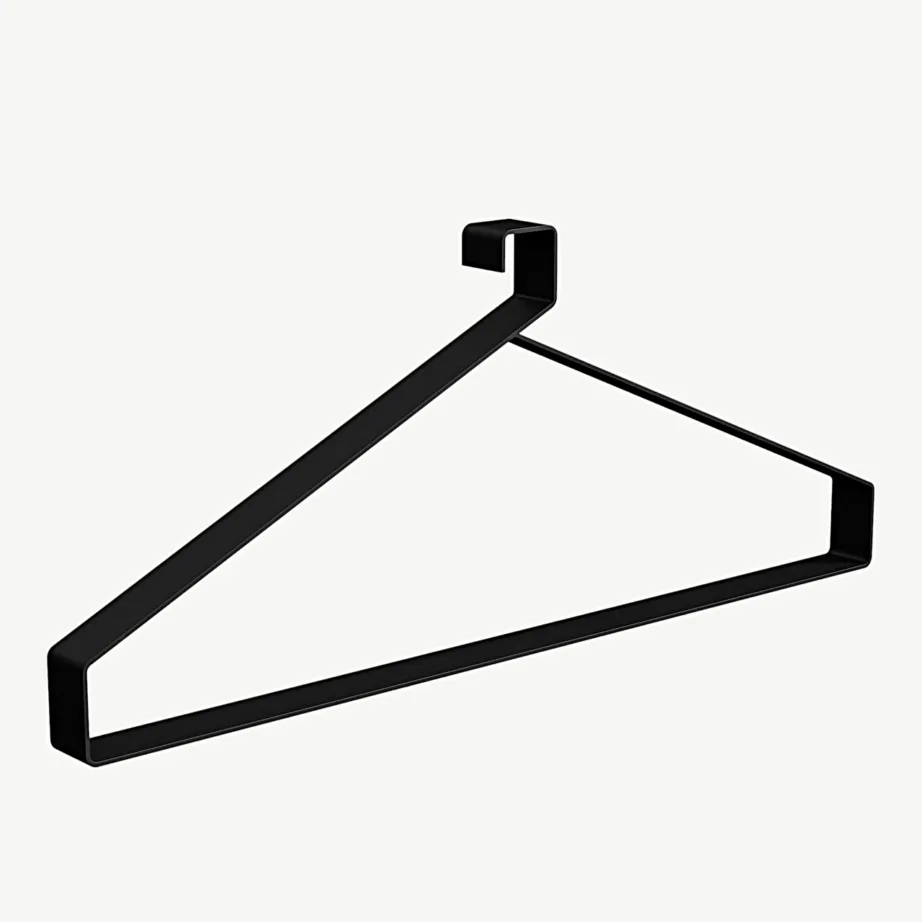 Nimes must metallist riidepuu (43 × 18 cm), minimalistlik disain, 30067-100