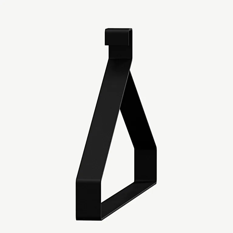Nimes must metallist riidepuu (43 × 18 cm), minimalistlik disain - 30067-100
