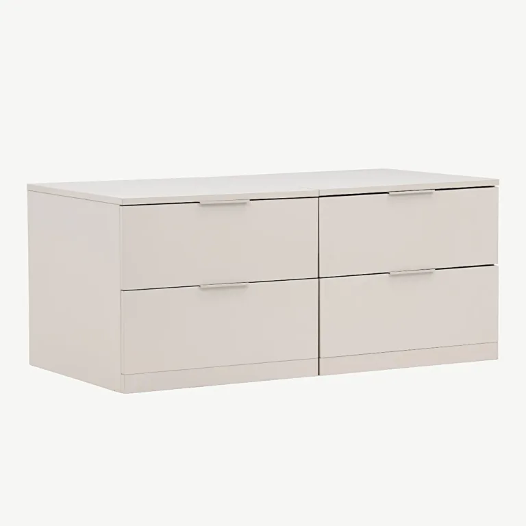 Beež melamiinkapp Nice, 2 sahtliga (60 × 60 × 52 cm) - 30071-102