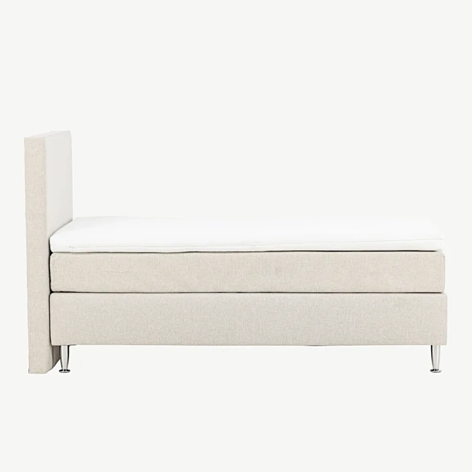 Beež kontinentaal üheinimesevoodi Toledo 90×200 cm, plastjalgadega, 30103-101 – 2