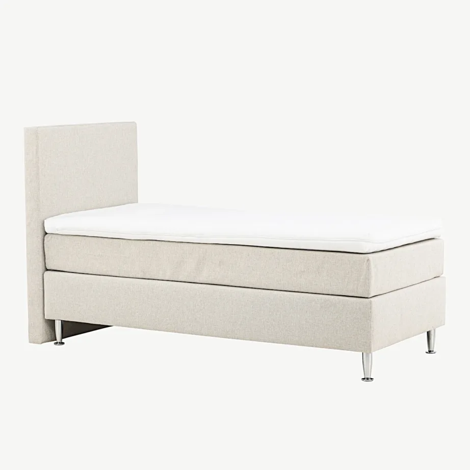 Beež kontinentaal üheinimesevoodi Toledo 90×200 cm, plastjalgadega, 30103-101 – 3