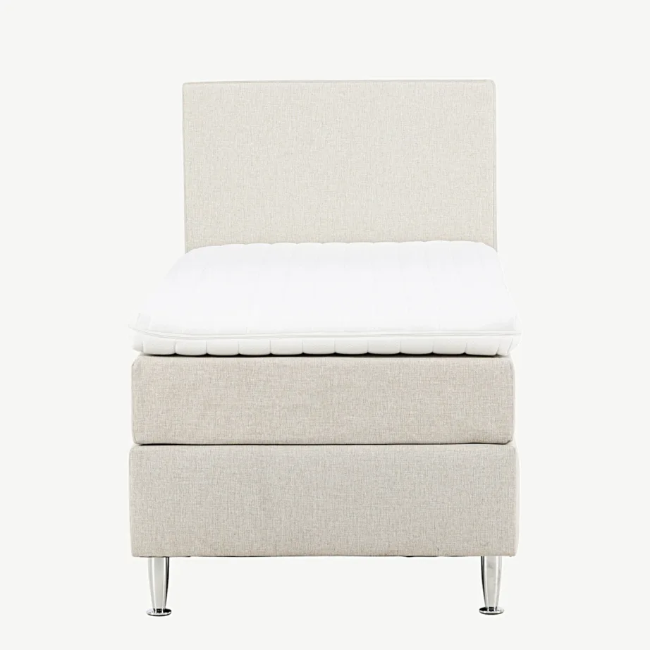 Beež kontinentaal üheinimesevoodi Toledo 90×200 cm, plastjalgadega, 30103-101 – 4