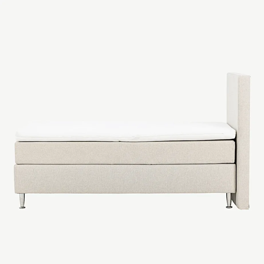 Beež kontinentaal üheinimesevoodi Toledo 90×200 cm, plastjalgadega, 30103-101 – 7