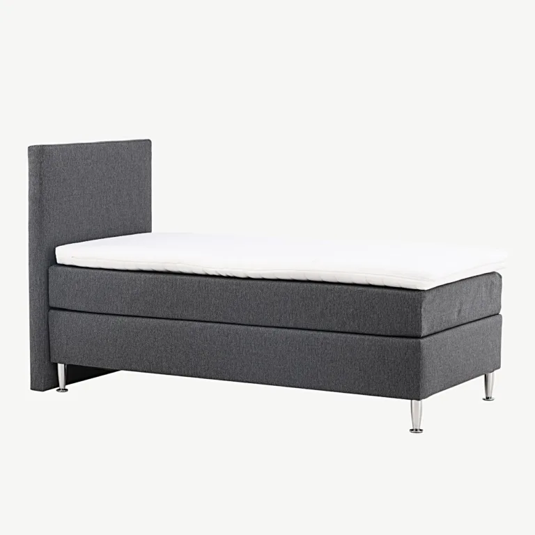 Tumehall kontinentaalvoodi Toledo 90x200 cm, šampanja toonis jalad - 30103-103