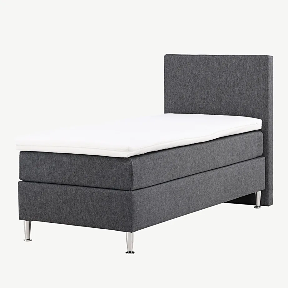 Tumehall kontinentaalvoodi Toledo 90×200 cm, šampanja toonis jalad, 30103-103 – 5