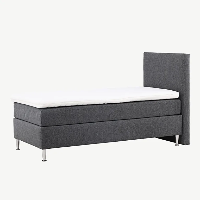 Tumehall kontinentaalvoodi Toledo 90x200 cm, šampanja toonis jalad - 30103-103