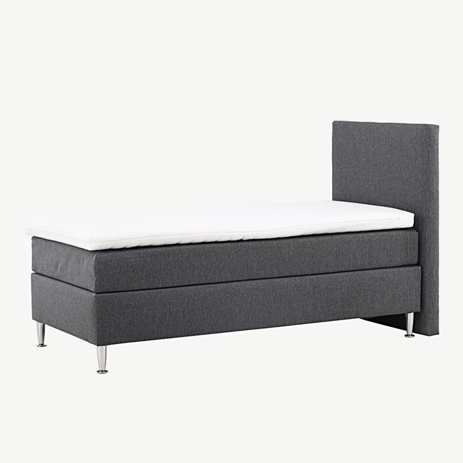 Tumehall kontinentaalvoodi Toledo 90×200 cm, šampanja toonis jalad, 30103-103 – 6