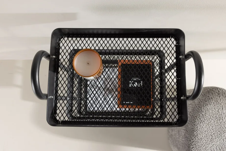 Mustal ratastel terasest hoiukärul Manaus, 4 sahtlit, 30113-100 – 12