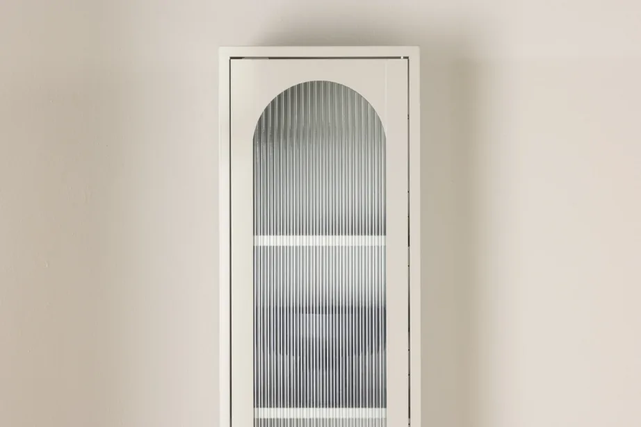 Beež teraskapp lainelise klaasuksega Cali, 30114-102 – 9