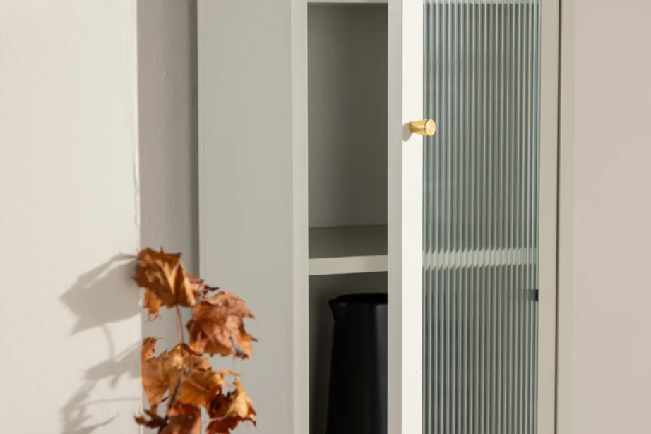 Beež teraskapp lainelise klaasuksega Cali, 30114-102 – 10