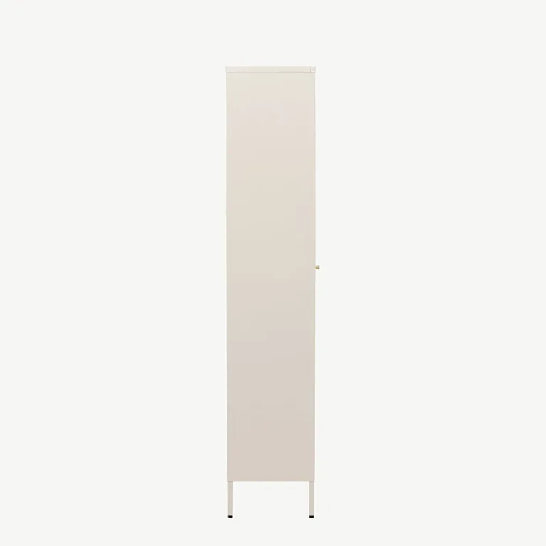 Beež teraskapp klaasustega Lima, lainelise klaasiga (4 riiulit, 180 cm) - 30115-102
