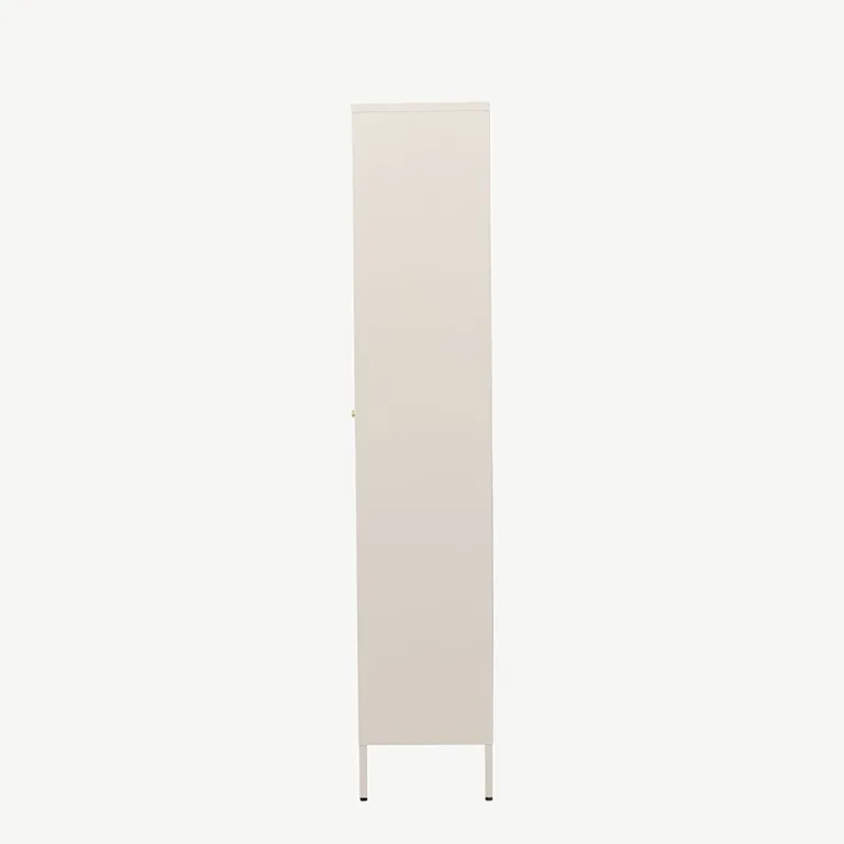 Beež teraskapp klaasustega Lima, lainelise klaasiga (4 riiulit, 180 cm) - 30115-102