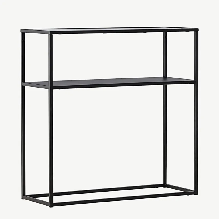 Must minimalistlik klaasiga abilaud Bogóta (teras, 80 × 30 cm) - 30117-100