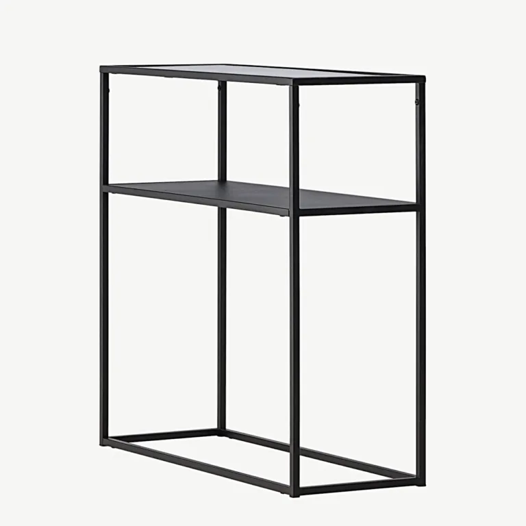Must minimalistlik klaasiga abilaud Bogóta (teras, 80 × 30 cm) - 30117-100