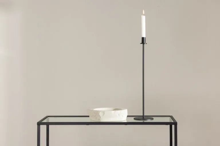 Must minimalistlik klaasiga abilaud Bogóta (teras, 80 × 30 cm) - 30117-100