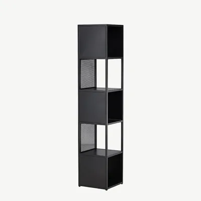Mustast terasest riiul Buenos Aires (185 × 40 cm) - 30118-100