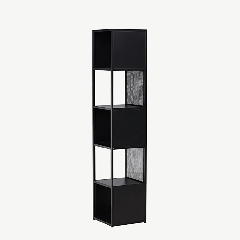Mustast terasest riiul Buenos Aires (185 × 40 cm) - 30118-100