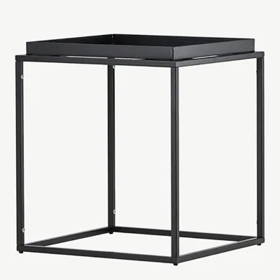 Mustast terasest minimalistlik abilauake Porto 45 × 45 cm - 30120-100
