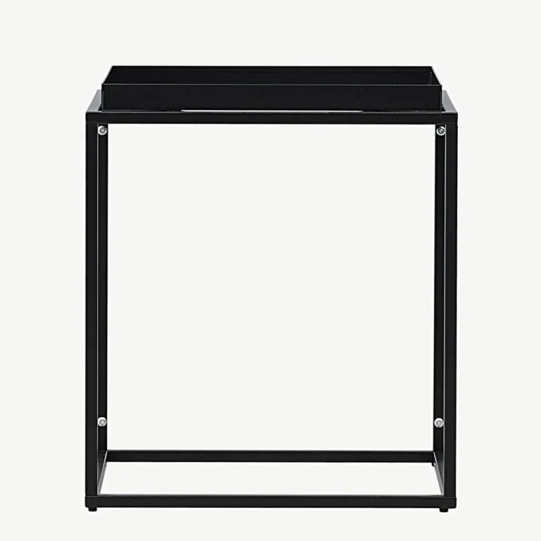Mustast terasest minimalistlik abilauake Porto 45 × 45 cm - 30120-100