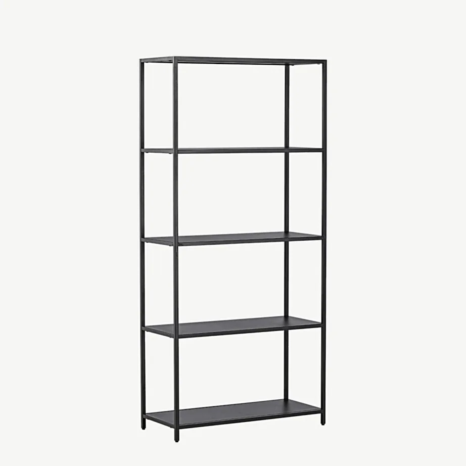 Montevideo kõrge mustast terasest riiul, 5 taset, 30127-100 – 4