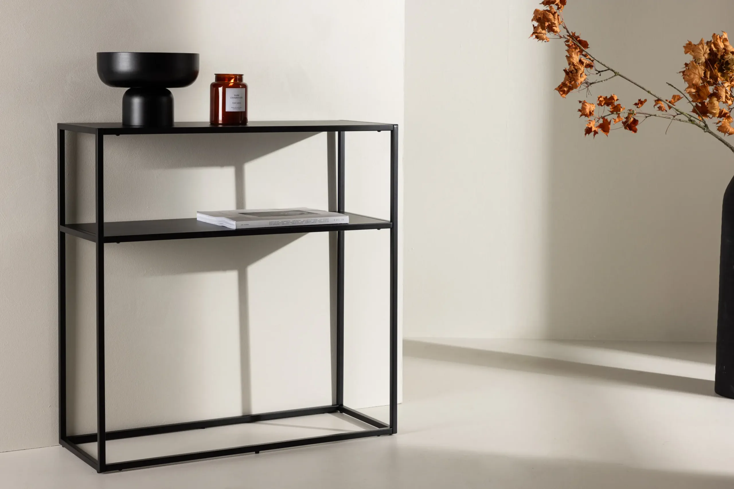 Minimalistlik must metallist abilaud Georgetown lisariiuliga - 30128-100