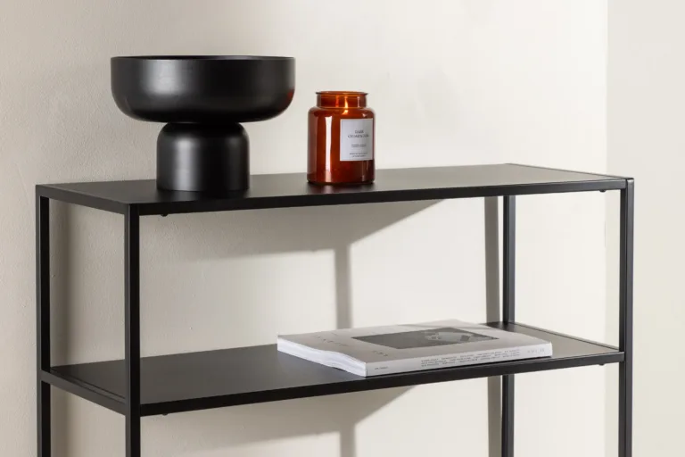 Minimalistlik must metallist abilaud Georgetown lisariiuliga - 30128-100