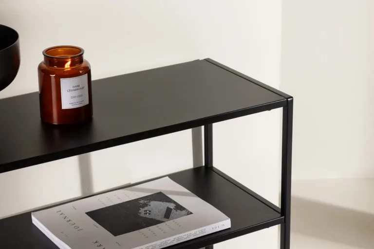 Minimalistlik must metallist abilaud Georgetown lisariiuliga - 30128-100