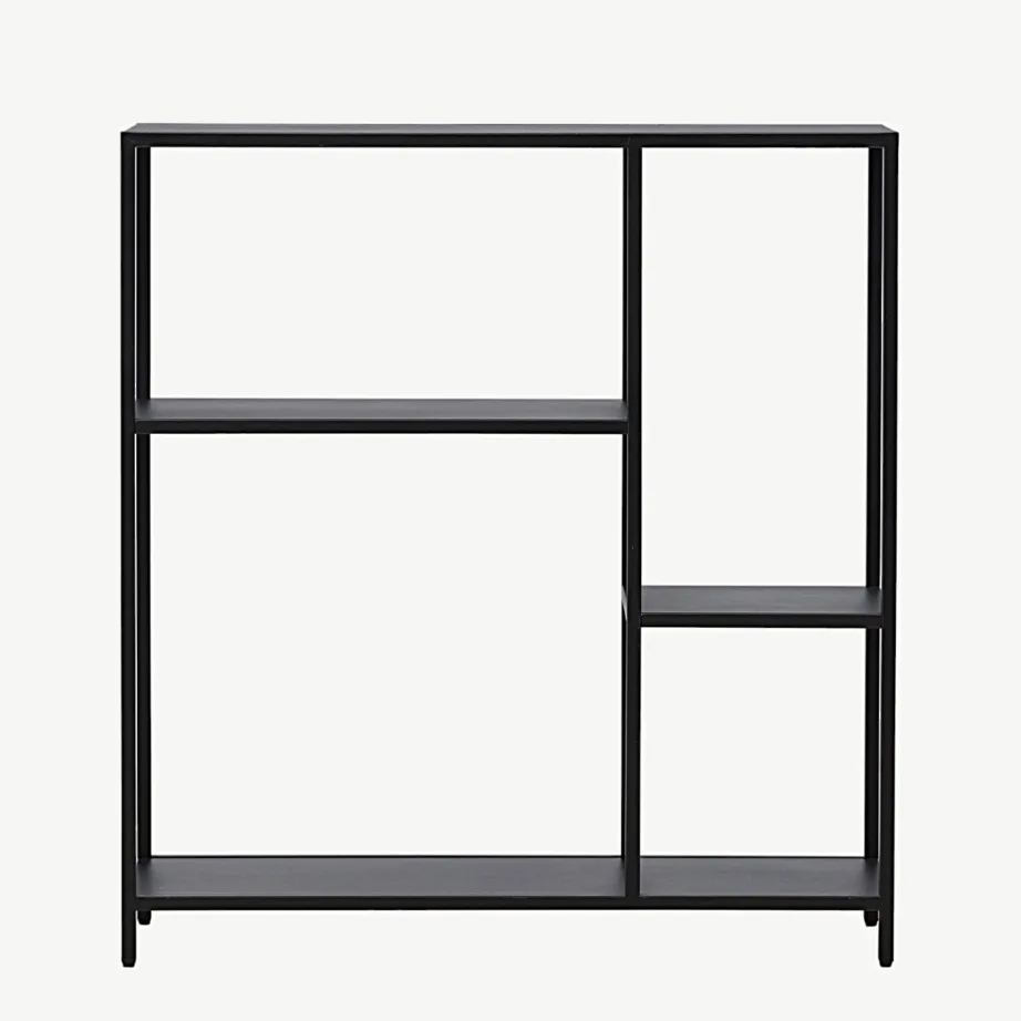 Mustast terasest abilauatüüpi riiul Puno, 3 avatud tasapinda, 30129-100 – 5