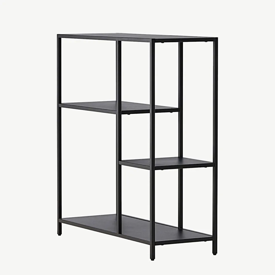 Mustast terasest abilauatüüpi riiul Puno, 3 avatud tasapinda, 30129-100 – 6