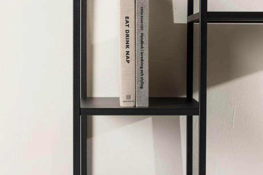 Mustast terasest abilauatüüpi riiul Puno, 3 avatud tasapinda, 30129-100 – 10