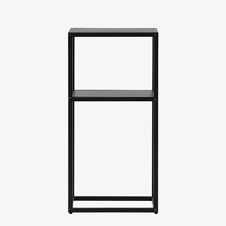 Mustast terasest minimalistlik abilaud Punta (30 × 30 cm) - 30131-100