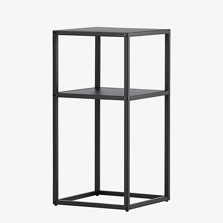 Mustast terasest minimalistlik abilaud Punta (30 × 30 cm) - 30131-100