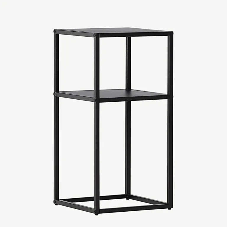 Mustast terasest minimalistlik abilaud Punta (30 × 30 cm) - 30131-100