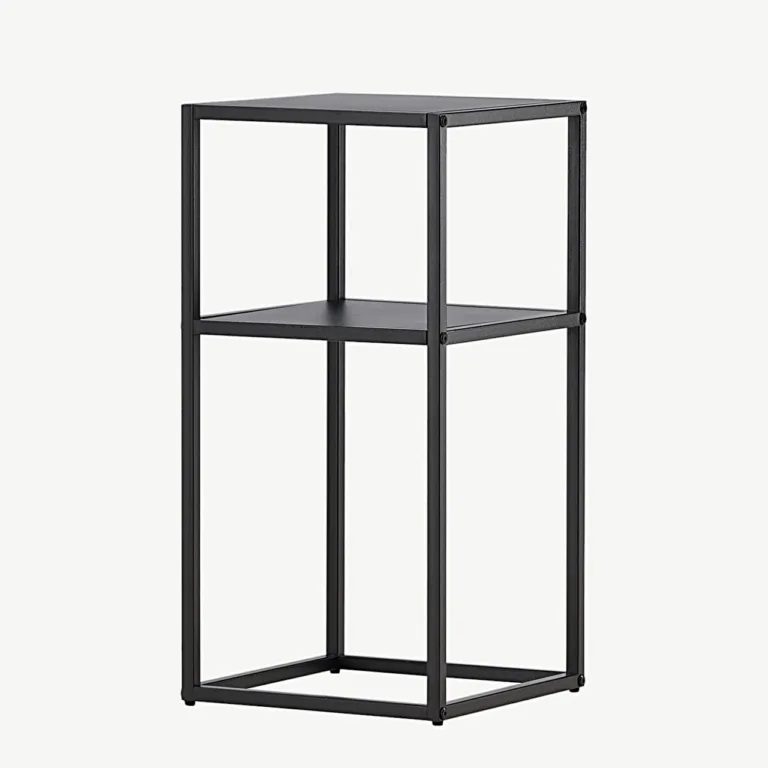 Mustast terasest minimalistlik abilaud Punta (30 × 30 cm) - 30131-100