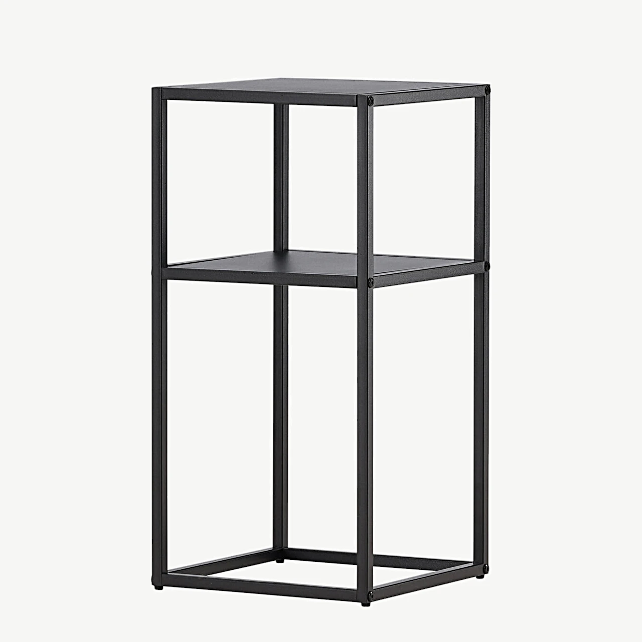 Mustast terasest minimalistlik abilaud Punta (30 × 30 cm) - 30131-100