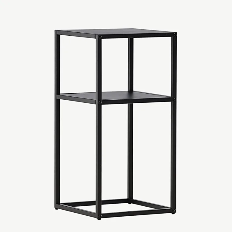 Mustast terasest minimalistlik abilaud Punta (30 × 30 cm) - 30131-100