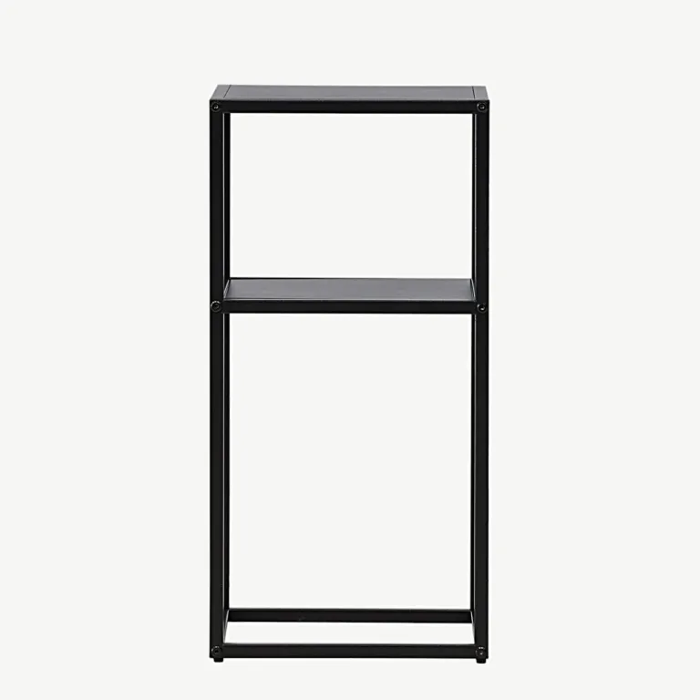 Mustast terasest minimalistlik abilaud Punta (30 × 30 cm) - 30131-100