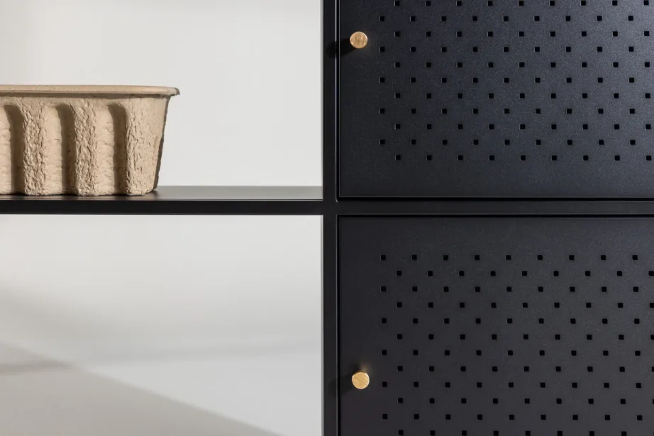 Mustast terasest hoiukapp Salta avatud riiulitega, 30133-100 – 12