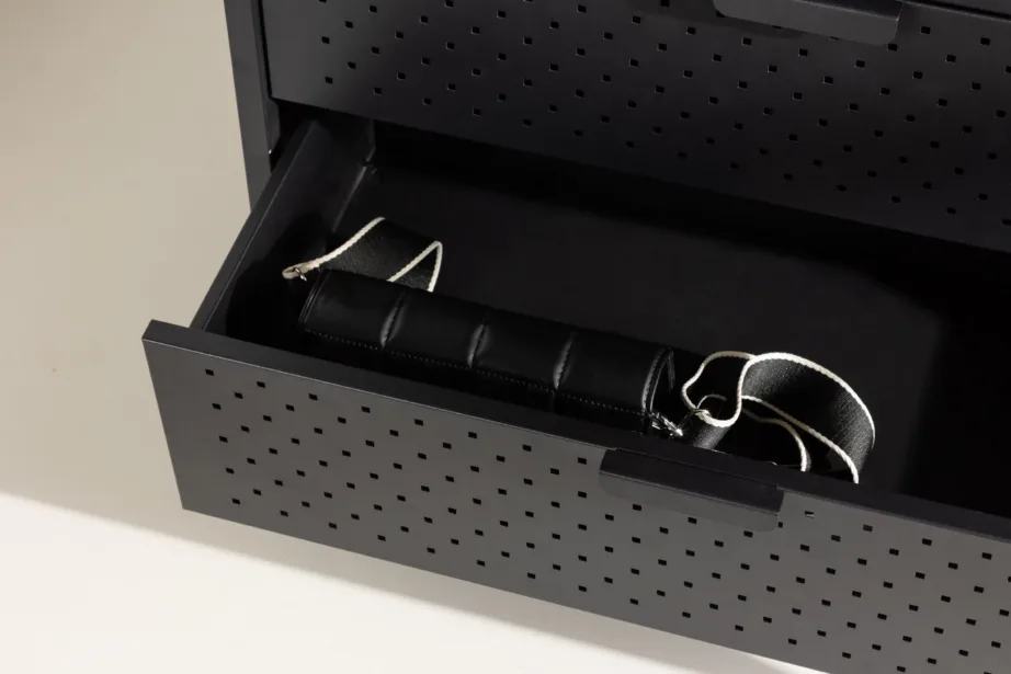 Mustast terasest riidenagi-panipaik Malibu (riidenagiga, riiuliga, kapiga), 30137-100 – 11